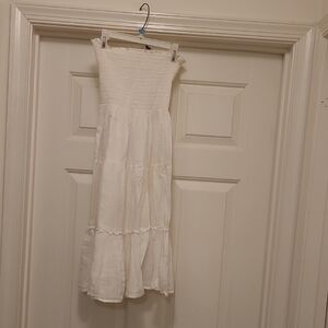 White Strapless Dress